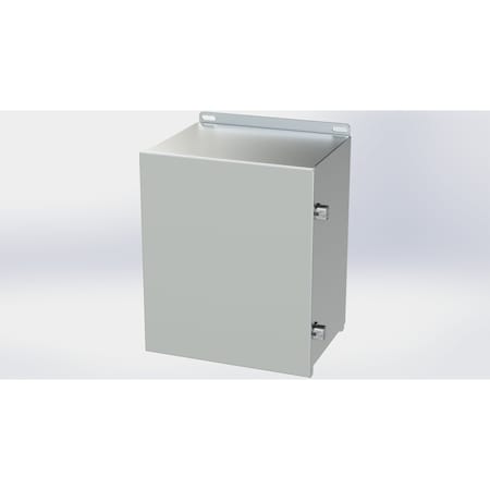 Saginaw Control & Engineering Electrical Enclosures, 12.13 in H, 8 in D, 10 in W, NEMA 3R, 4, 4X, 12, 13, 304 Stainless Steel SCE-12108CHNFSS